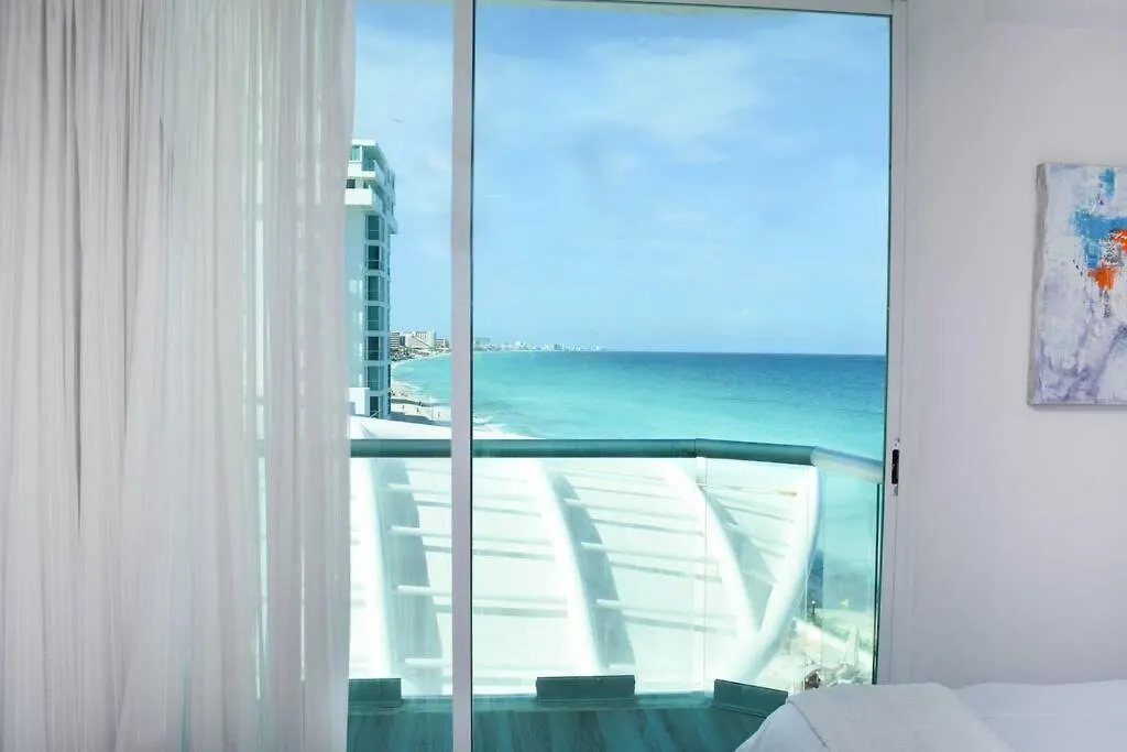 Lovely Studio At The Beach, Stunning Ocean View #1209 Cancún